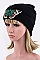 Chic Butterfly Embroidered Patch Beanie LA-MKH3503P