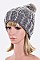 Pack of 12 Pave Stone Winter Beanie Set