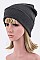 Trendy Solid Color Cuff Beanie LA-LB305