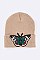 Chic Butterfly Embroidered Patch Beanie LA-MKH3503P