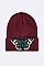 Chic Butterfly Embroidered Patch Beanie LA-MKH3503P