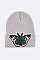 Chic Butterfly Embroidered Patch Beanie LA-MKH3503P