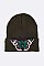 Chic Butterfly Embroidered Patch Beanie LA-MKH3503P