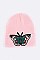 Chic Butterfly Embroidered Patch Beanie LA-MKH3503P