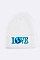 Trendy LOVE Planet Iconic Beanie LA-MKH3502V