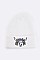 Trendy Steer Head Iconic Patch Beanie LA-MKH3510Y