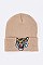Trendy Iconic Tiger Patch Beanie LA-MKH3509Y