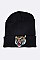 Trendy Iconic Tiger Patch Beanie LA-MKH3509Y