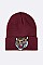 Trendy Iconic Tiger Patch Beanie LA-MKH3509Y