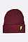 Trendy Lightening Patch Iconic Beanie LA-MKH3508X