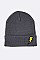 Trendy Lightening Patch Iconic Beanie LA-MKH3508X