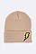 Trendy Lightening Patch Iconic Beanie LA-MKH3508X