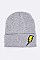 Trendy Lightening Patch Iconic Beanie LA-MKH3508X