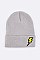 Trendy Lightening Patch Iconic Beanie LA-MKH3508X