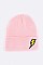 Trendy Lightening Patch Iconic Beanie LA-MKH3508X