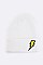 Trendy Lightening Patch Iconic Beanie LA-MKH3508X