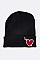 Fashionable Heart & Sword Patch Iconic Beanie LA-MKH3504X
