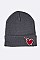 Fashionable Heart & Sword Patch Iconic Beanie LA-MKH3504X