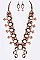 Chic Squash Blossom Necklace Set LASS0095