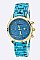 Trendy Crystal Dials Fashion Chrono Watch LA-934SMl