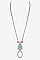 Stylish Arrow & Stone Pendant Necklace LA12275