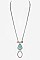 Stylish Arrow & Stone Pendant Necklace LA12275