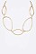 LINKED OVATE CHAIN COLLAR NECKLACE