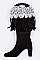 Lace & Fringe Suede Boot Toppers LA-BT264X147DD