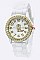 Stylish Western Boot Crystal Jelly Strap Watch LA-257