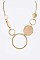 HOOP & DISK COMBO LINK NECKLACE