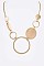 HOOP & DISK COMBO LINK NECKLACE