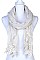 PLAIN COLOR LACED OBLONG SCARF