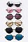 Pack of 12 Pieces Hand Temples Iconic Angular Sunglasses LA138-1326