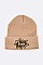 Trendy POW Sequins Patch Iconic Beanie LA-MKH3516P