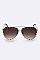 Pack of 12 Pieces Studded Aviator Sunglasses LA113-POP8040