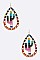 Serape Crystal Accent Cactus Earrings