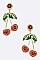 Crystal Cherry Drop Earrings