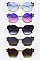 Pack of 12 Pieces Enamel Bubble Accent Iconic Sunglasses LA113-POP8123