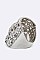 Cubic Zirconia Flowers Layer Ring LAGKP426R