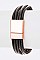 LEATHER & BRUSHED METAL BRACELET