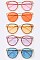 Pack of 12 Pieces Pastel Color Iconic Sunglasses LA108-96075C1
