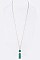 Genuine Stone Pendant Necklace LA-CN4140