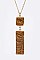 Genuine Stone Pendant Necklace LA-CN4140
