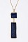 Genuine Stone Pendant Necklace LA-CN4140