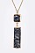 Genuine Stone Pendant Necklace LA-CN4140