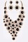 Elegant Crystal Statement Necklace Set