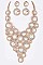 Elegant Crystal Statement Necklace Set