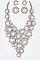 Elegant Crystal Statement Necklace Set