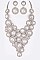 Elegant Crystal Statement Necklace Set