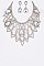 Graceful Crystal Statement Bib Necklace Set LA-GNE3003